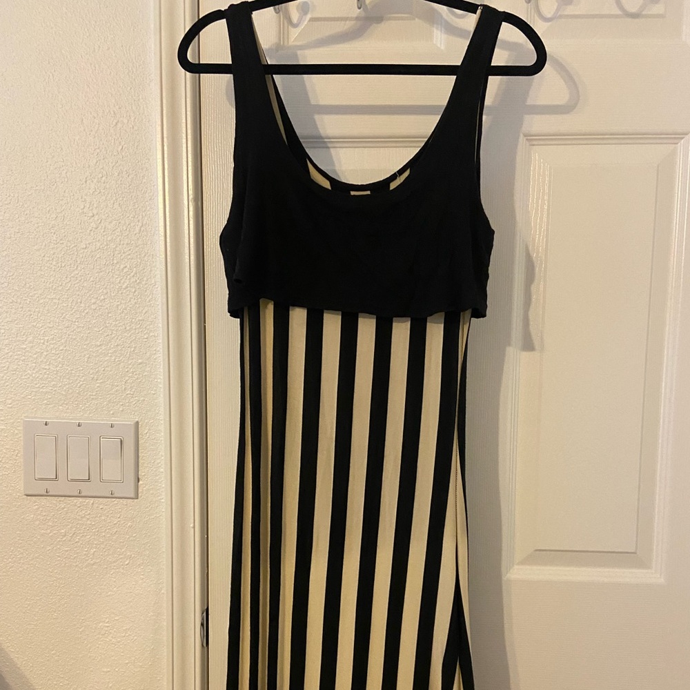 Summer Striped Maxi Dress